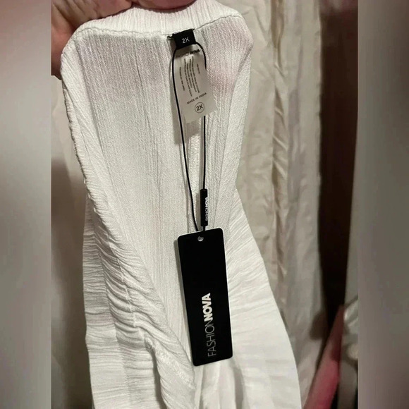 Fashion Nova Breezy Nights Linen Swim Cover Up Pants Womens Sz 2x NWT - Picture 6 of 7